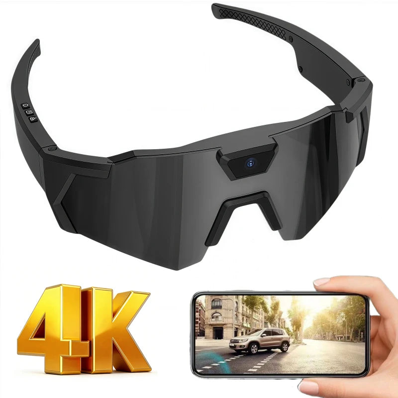 2026 AI Intelligent Glasses For Outdoor Cycling Windproof And Eye Protection Skiing Glasses High-definition Camera Photography