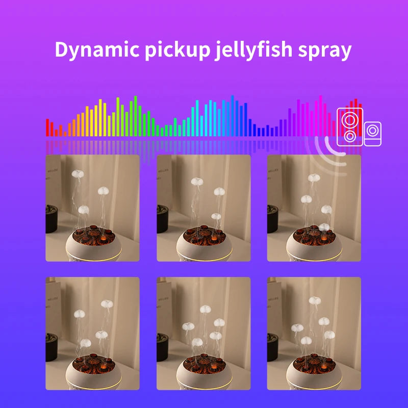 Jellyfish Aroma Humidifier Aromatherapy Diffuser 250ml Ultrasonic Essential Oil Diffuser Remote Control Mist Humidifier for Home