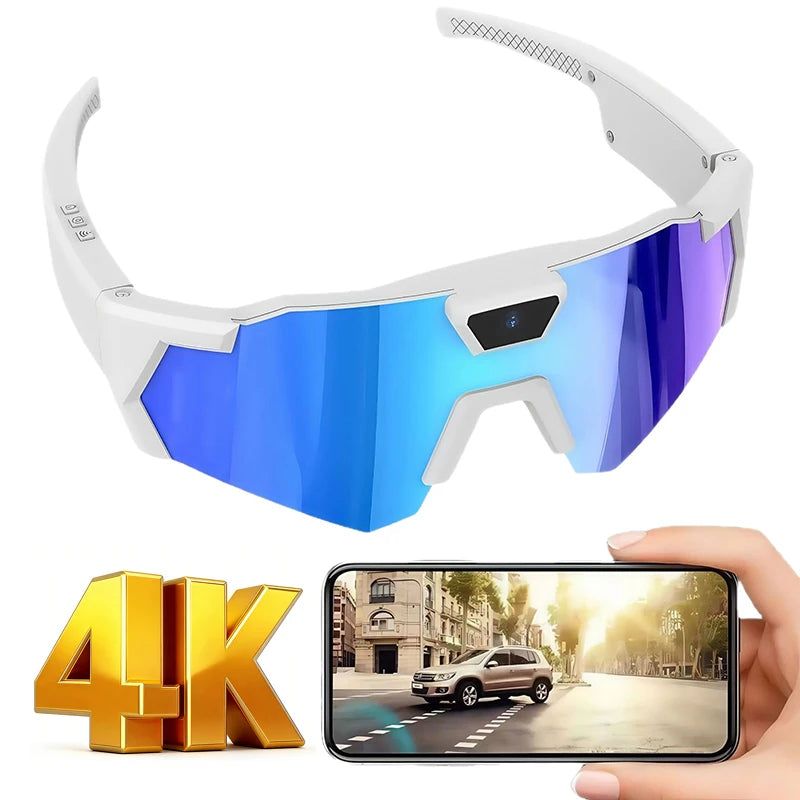 2026 AI Intelligent Glasses For Outdoor Cycling Windproof And Eye Protection Skiing Glasses High-definition Camera Photography