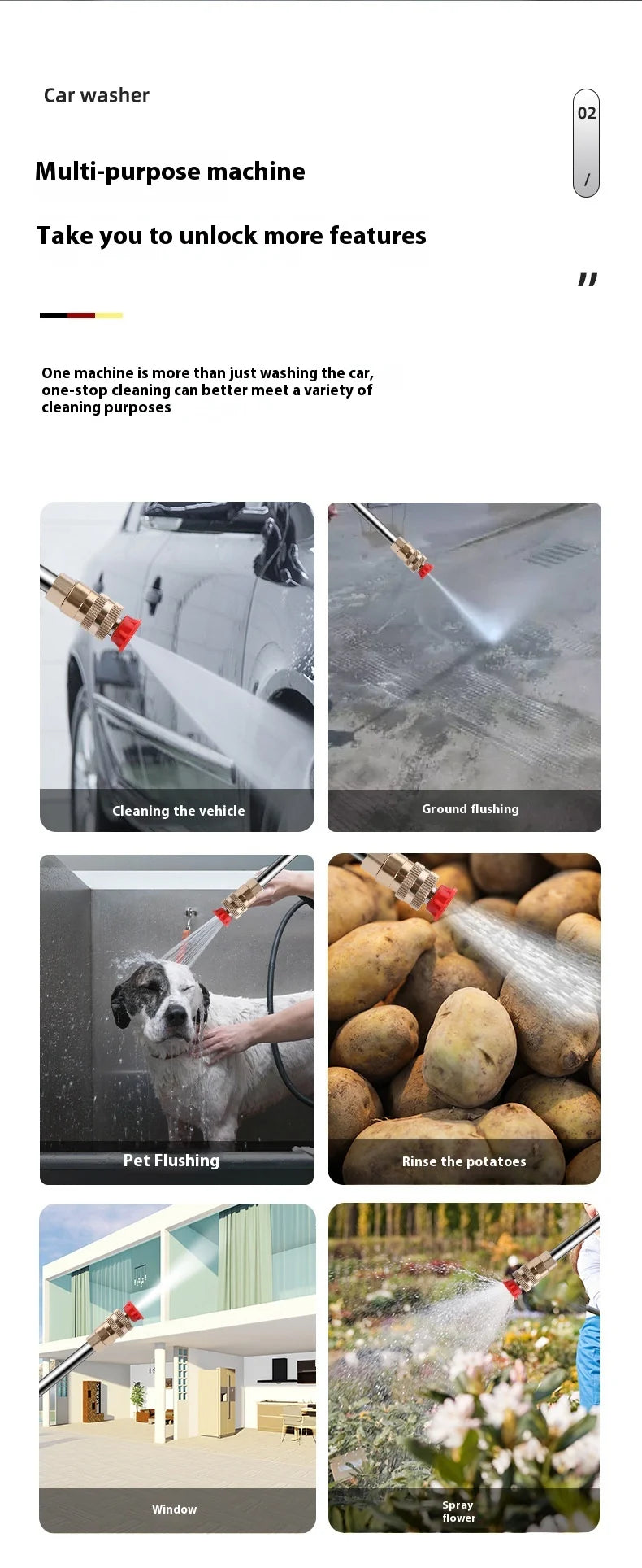 21v Cordless High Pressure Car Washer Spray Water Gun 30000mah Battery Foam Generator Car Washing Machine For Home ﻿