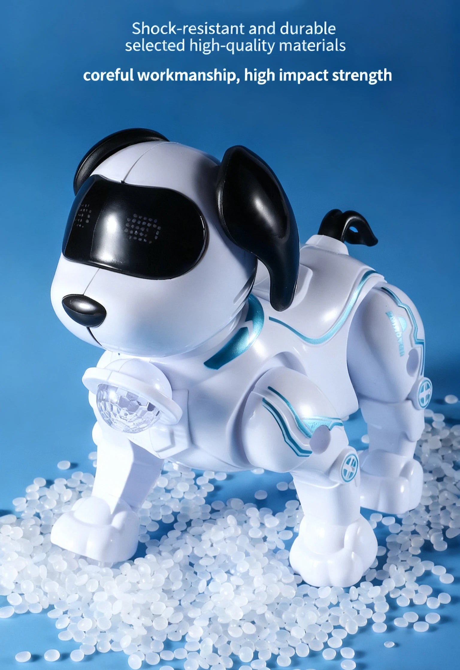 Cute Toy Dog With Cool Features: Bright Projection Lights, Lovely Sound Effects, Flexible Crawling Movement—Brings Joy To Kids,