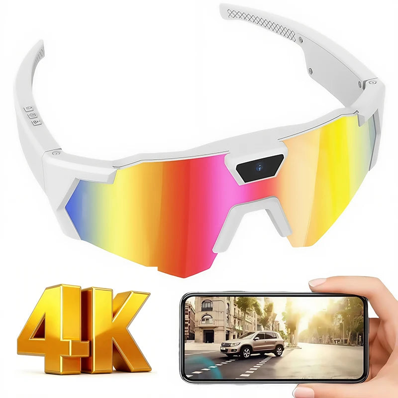 2026 AI Intelligent Glasses For Outdoor Cycling Windproof And Eye Protection Skiing Glasses High-definition Camera Photography