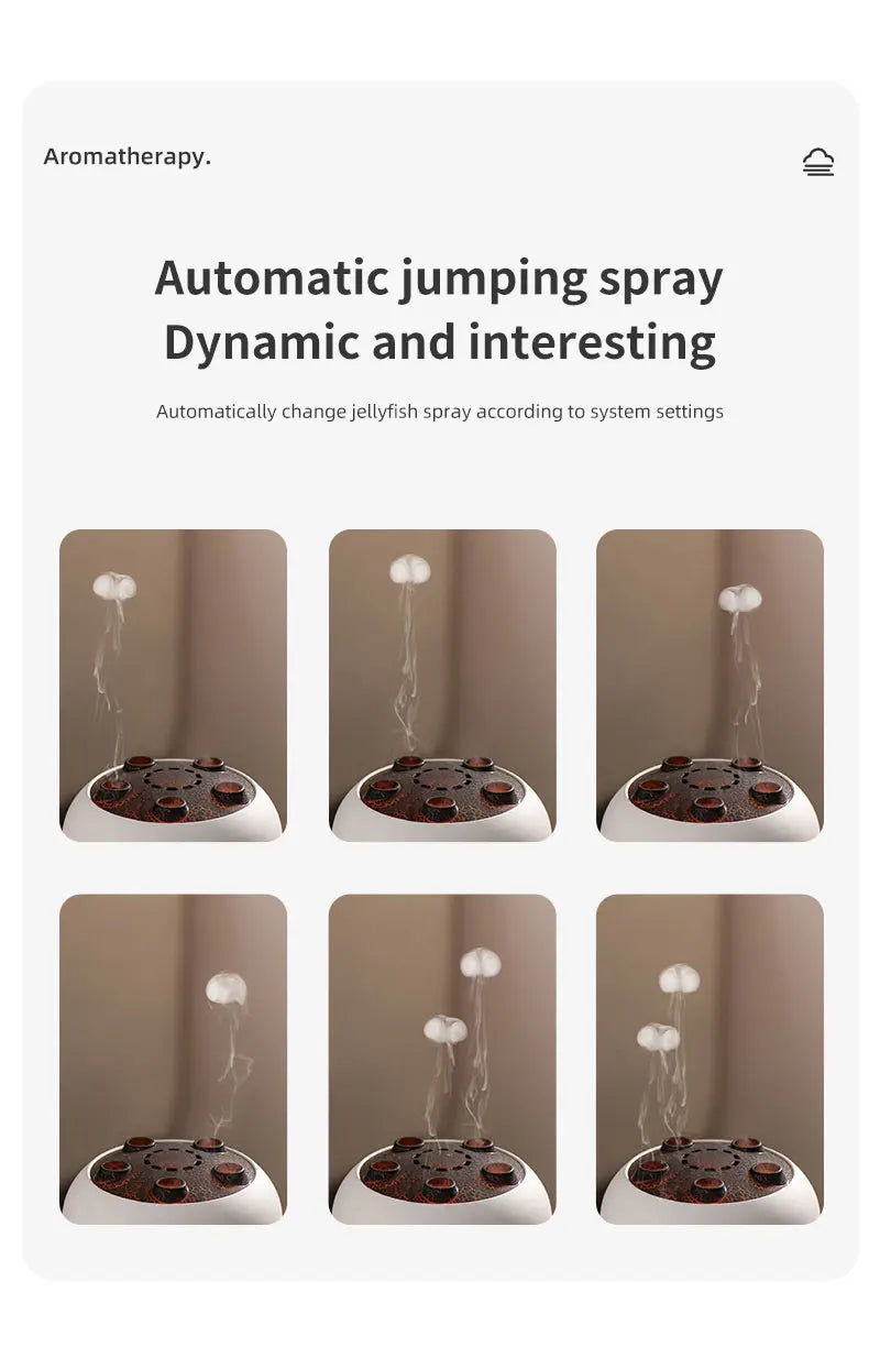 Jellyfish Aroma Humidifier Aromatherapy Diffuser 250ml Ultrasonic Essential Oil Diffuser Remote Control Mist Humidifier for Home