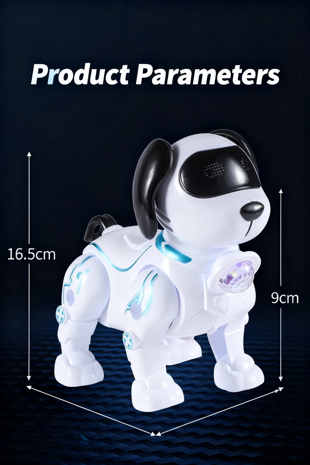 Cute Toy Dog With Cool Features: Bright Projection Lights, Lovely Sound Effects, Flexible Crawling Movement—Brings Joy To Kids,