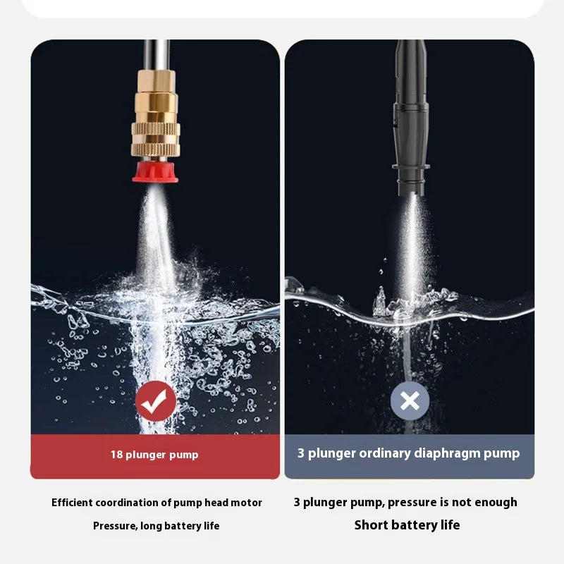 21v Cordless High Pressure Car Washer Spray Water Gun 30000mah Battery Foam Generator Car Washing Machine For Home ﻿